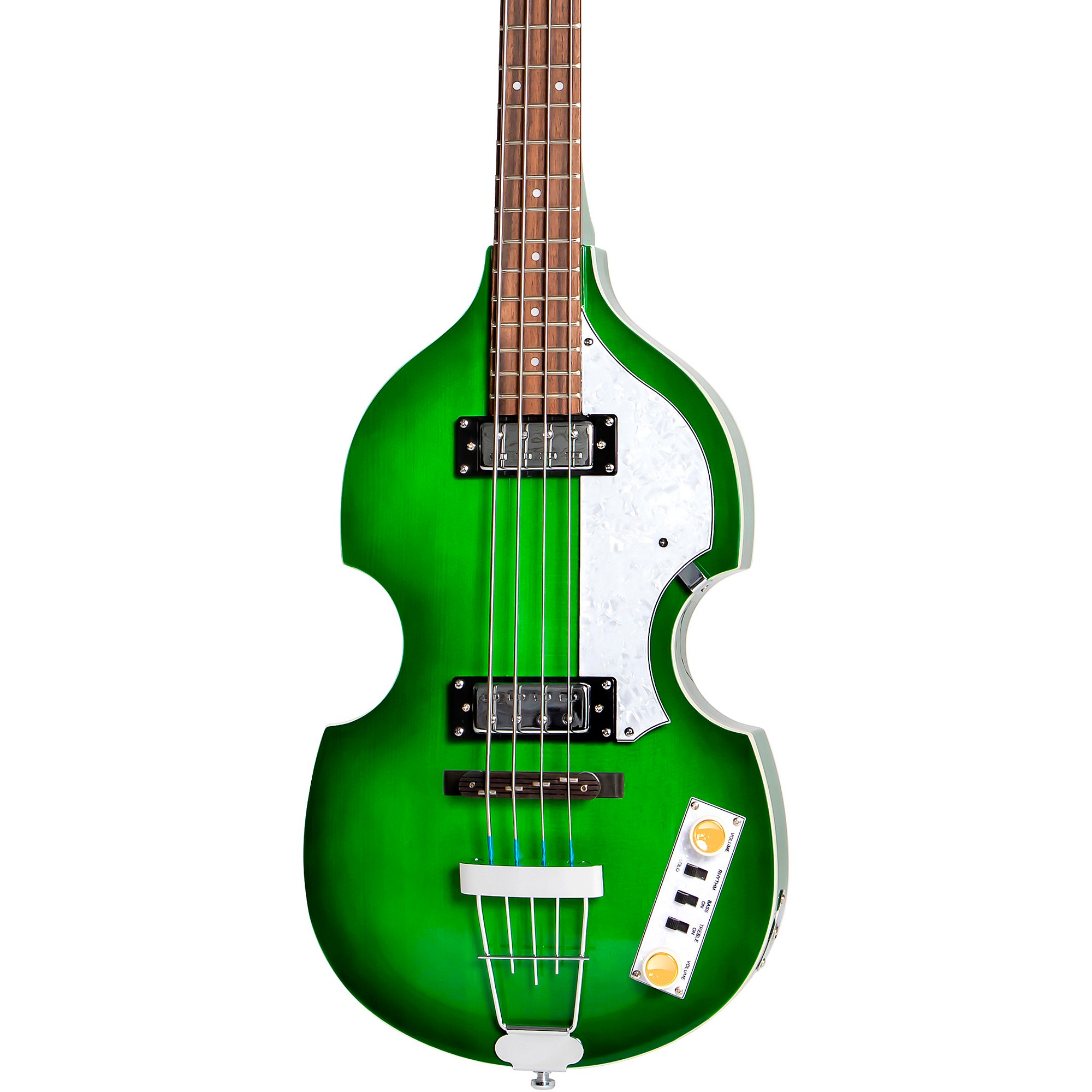 Короткокалиберная скрипка-бас-гитара Hofner Ignition Series Green Burst