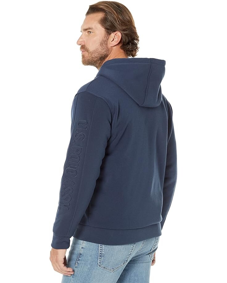 

Худи U.S. POLO ASSN. Embossed Wordmark Hoodie, цвет Classic Navy1