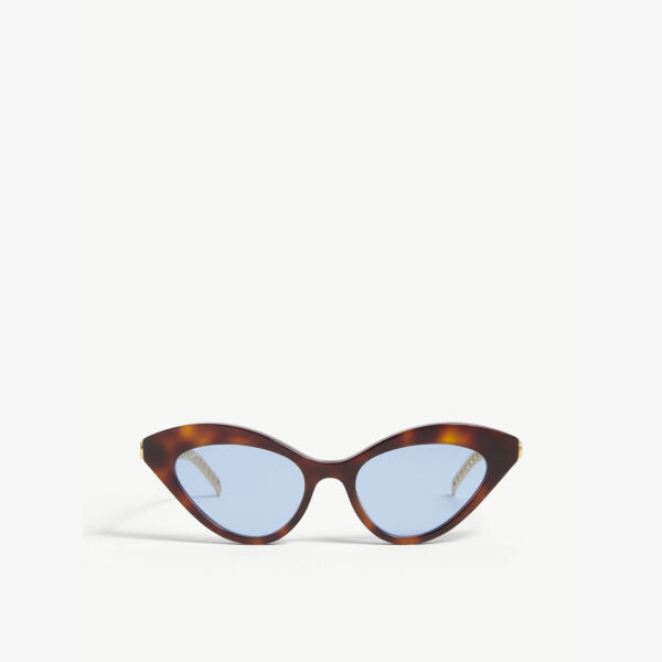 

Солнцезащитные очки «кошачий глаз» из металла и ацетата GG0978S Gucci, цвет tortoise