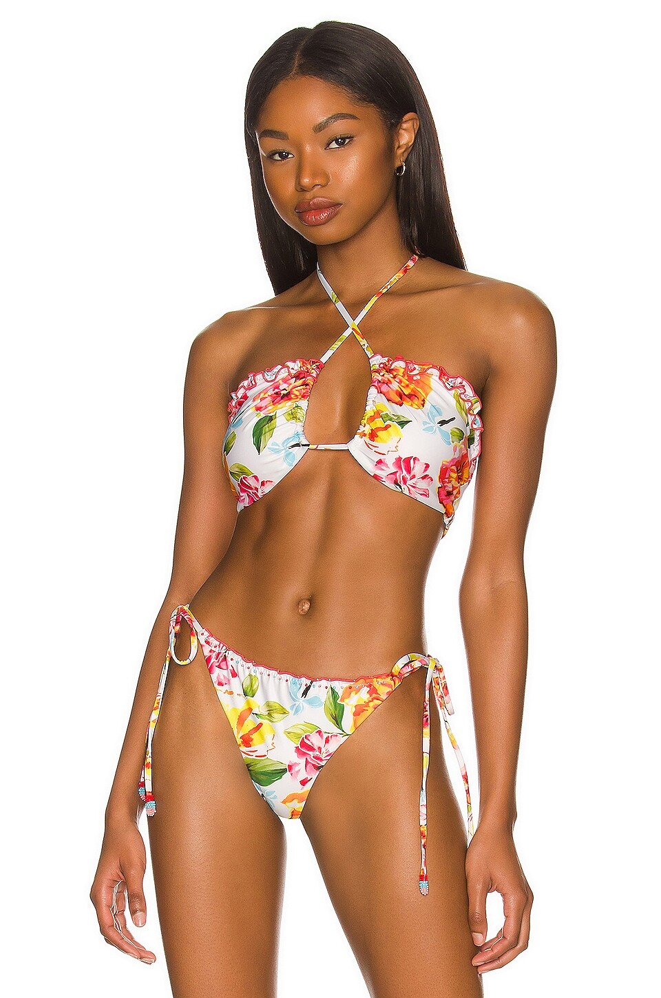 

Топ бикини Agua Bendita Belly, цвет White Blossom
