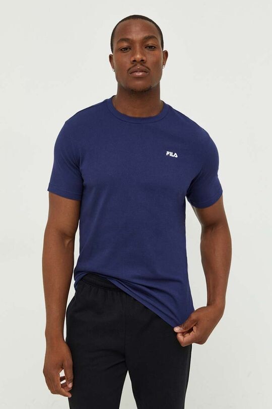 

Футболка из хлопка Fila, темно-синий