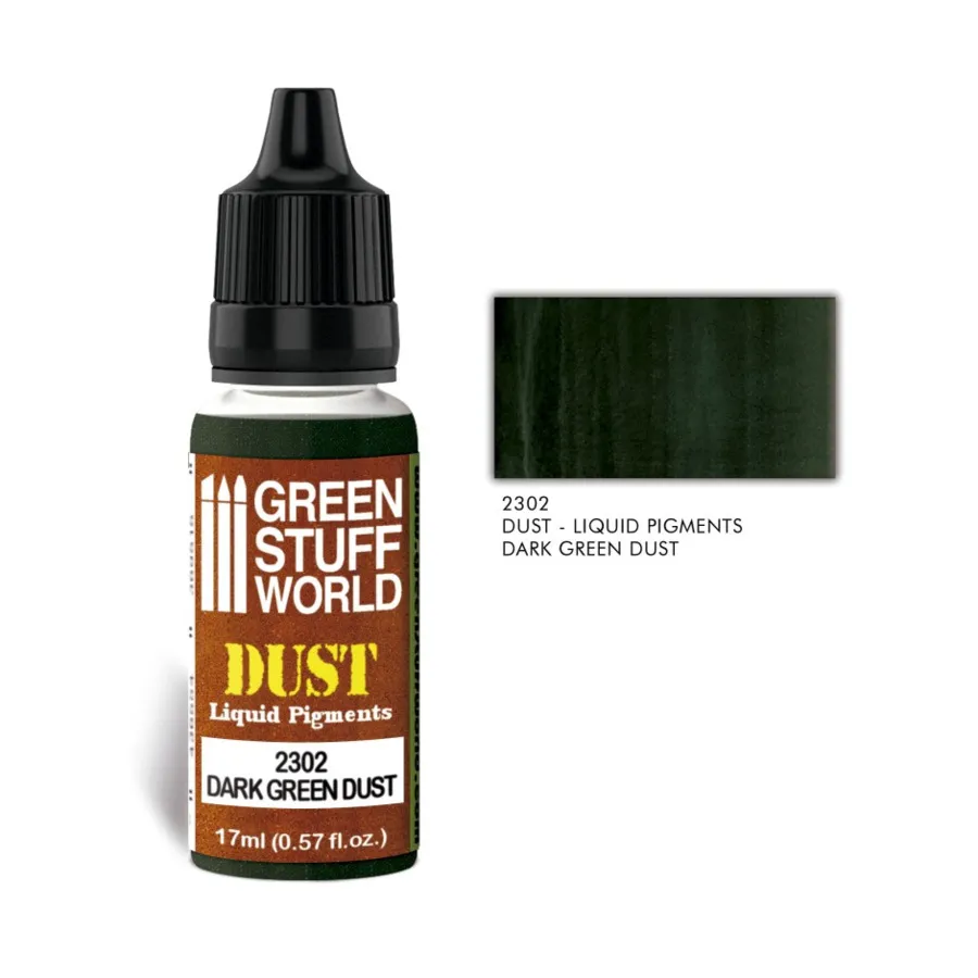 

Dust - Темно-зеленая пыль (17 мл), Paint - Weathering & Pigments - Liquid Pigments (Green Stuff World)