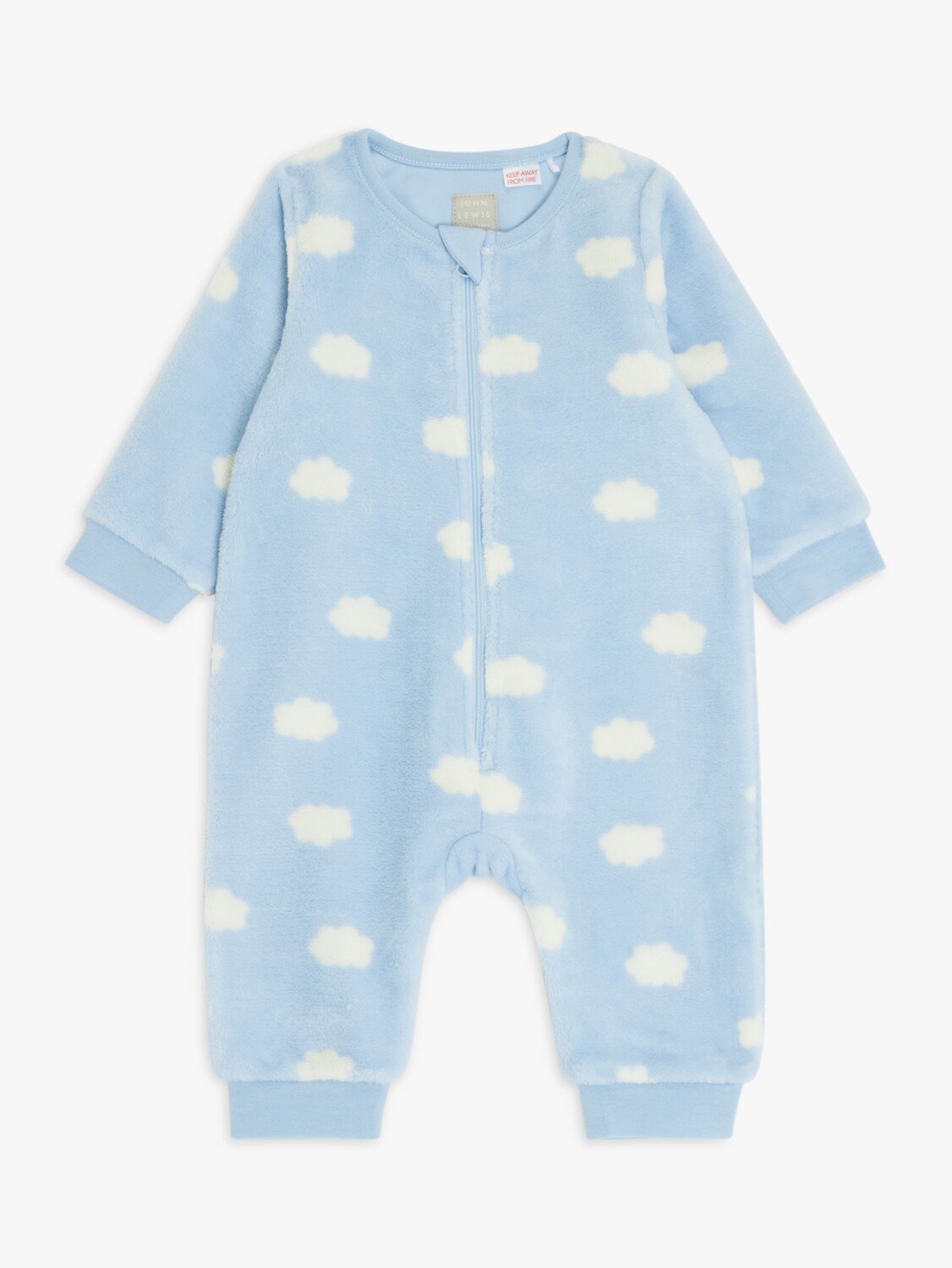 

Флисовый комбинезон John Lewis baby aop Cloud, синий