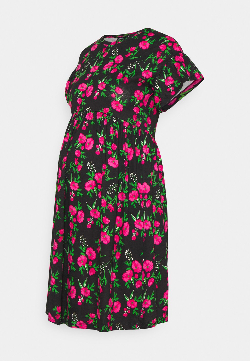 Платье из джерси OLMMAY NEW LIFE CUTLINE DRESS ONLY MATERNITY, цвет black/hot pink