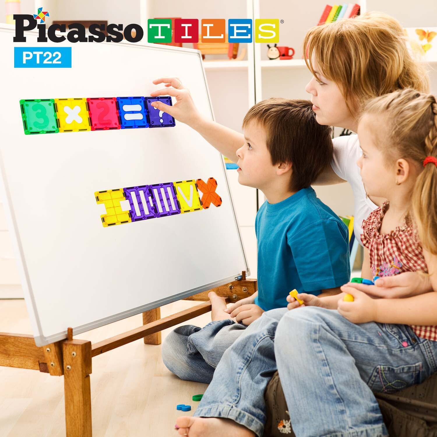 

PICASSOTILES Магнитная строительная плитка с цифрами, 22 шт. Picassotiles