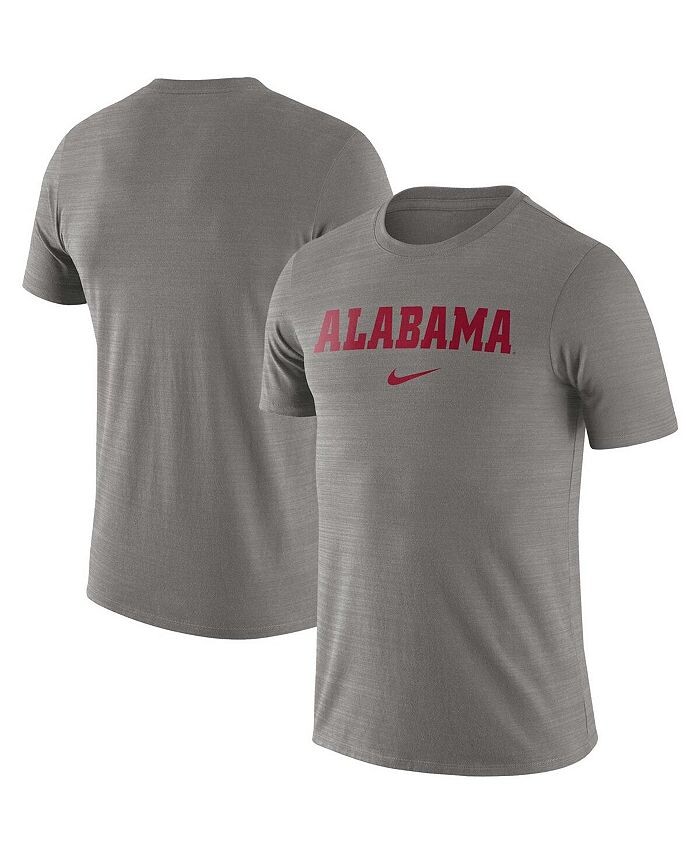 

Мужская футболка цвета вереска Alabama Crimson Tide Team Issue Velocity Performance Nike, серый