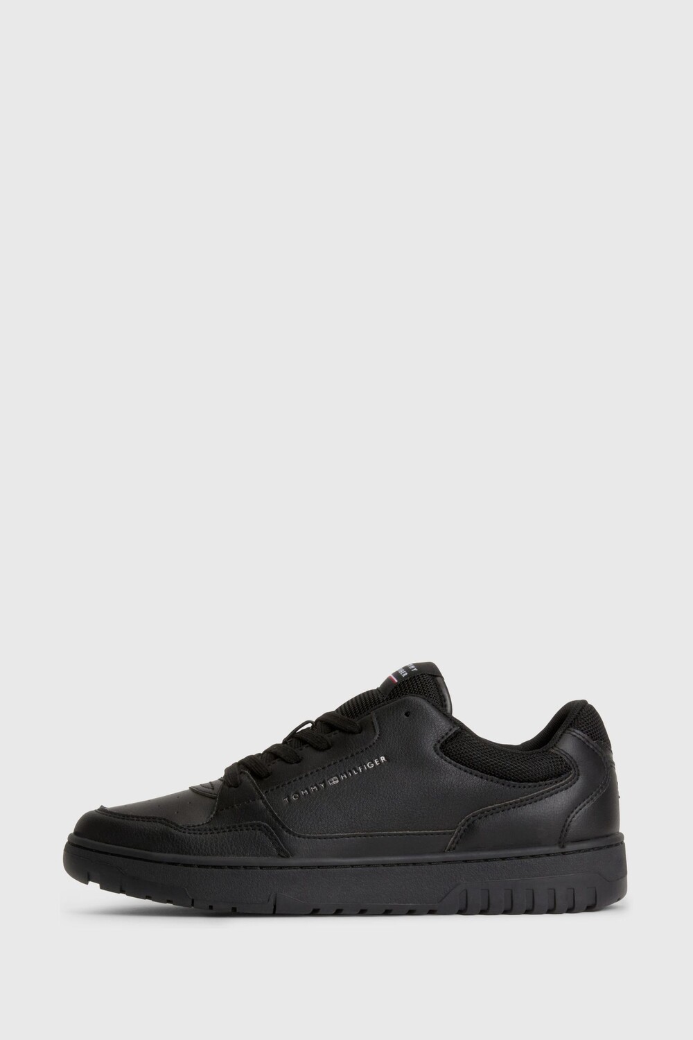 

Черные кожаные спортивные туфли Basket Core Tommy Hilfiger, черный