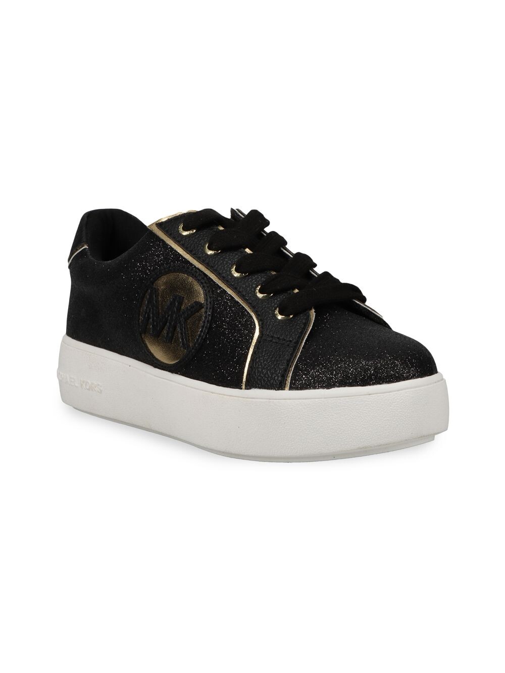 

Кроссовки на платформе Little Girl's & Girl's Jordana Poppy с блестками Michael Kors Kids, черный