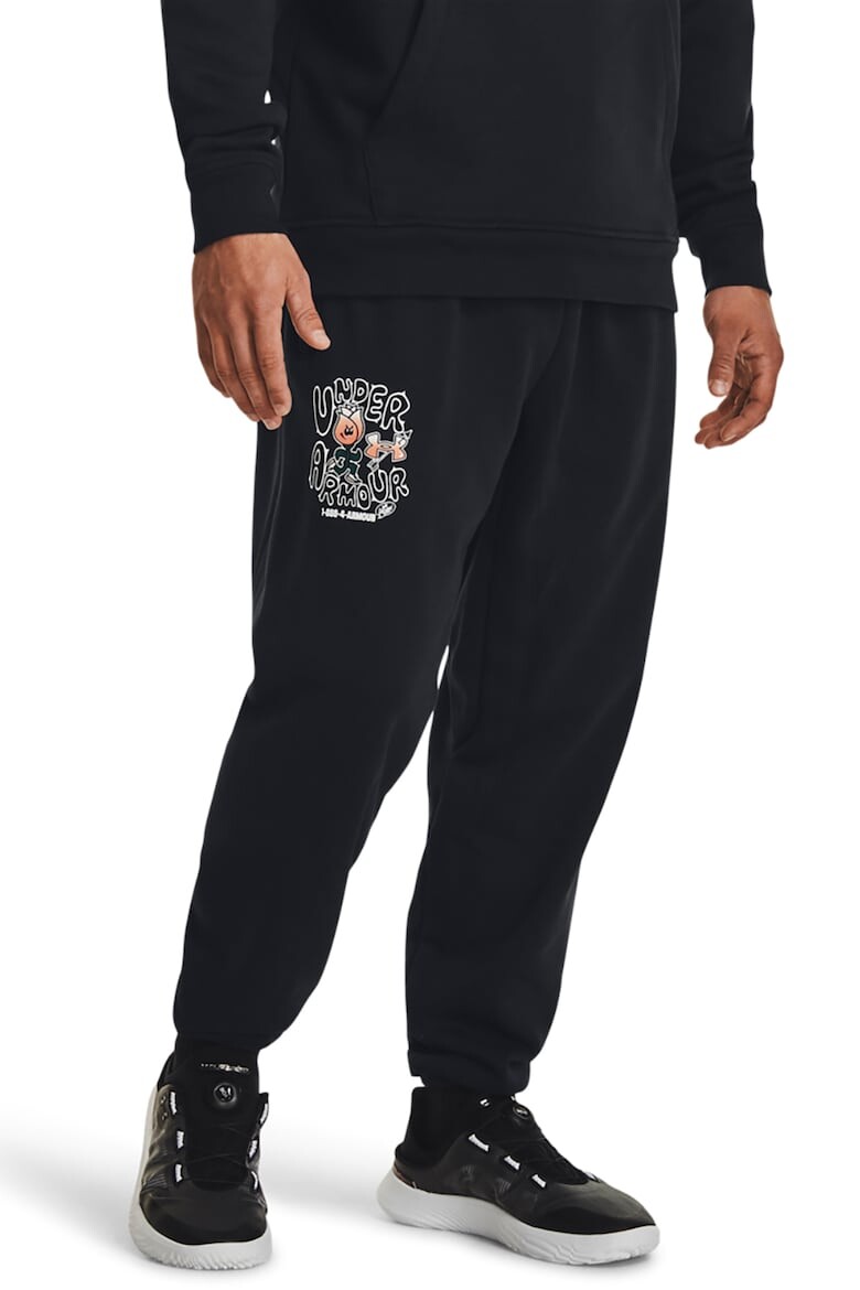 

Спортивные брюки Terry Rose с боковыми карманами Under Armour, черный