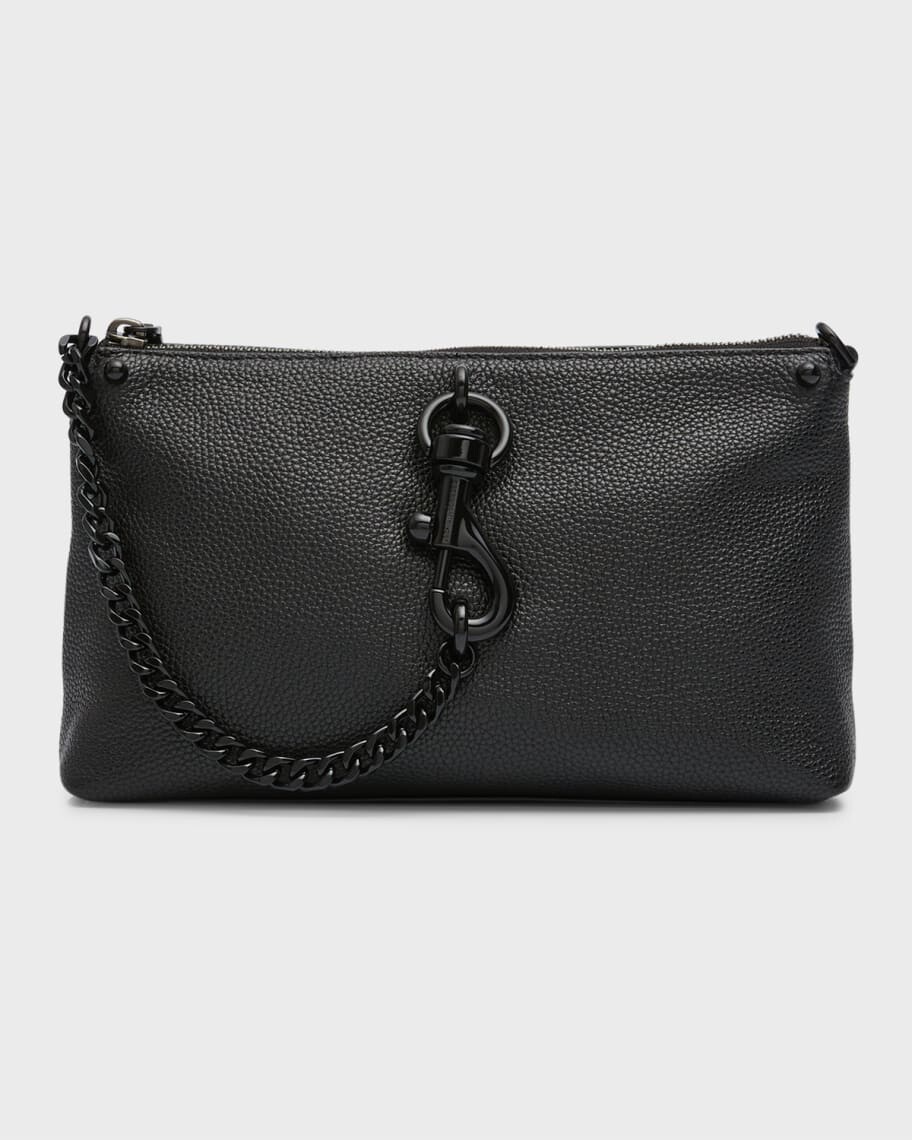 

Кожаная сумка через плечо Megan с цепочкой на молнии Rebecca Minkoff