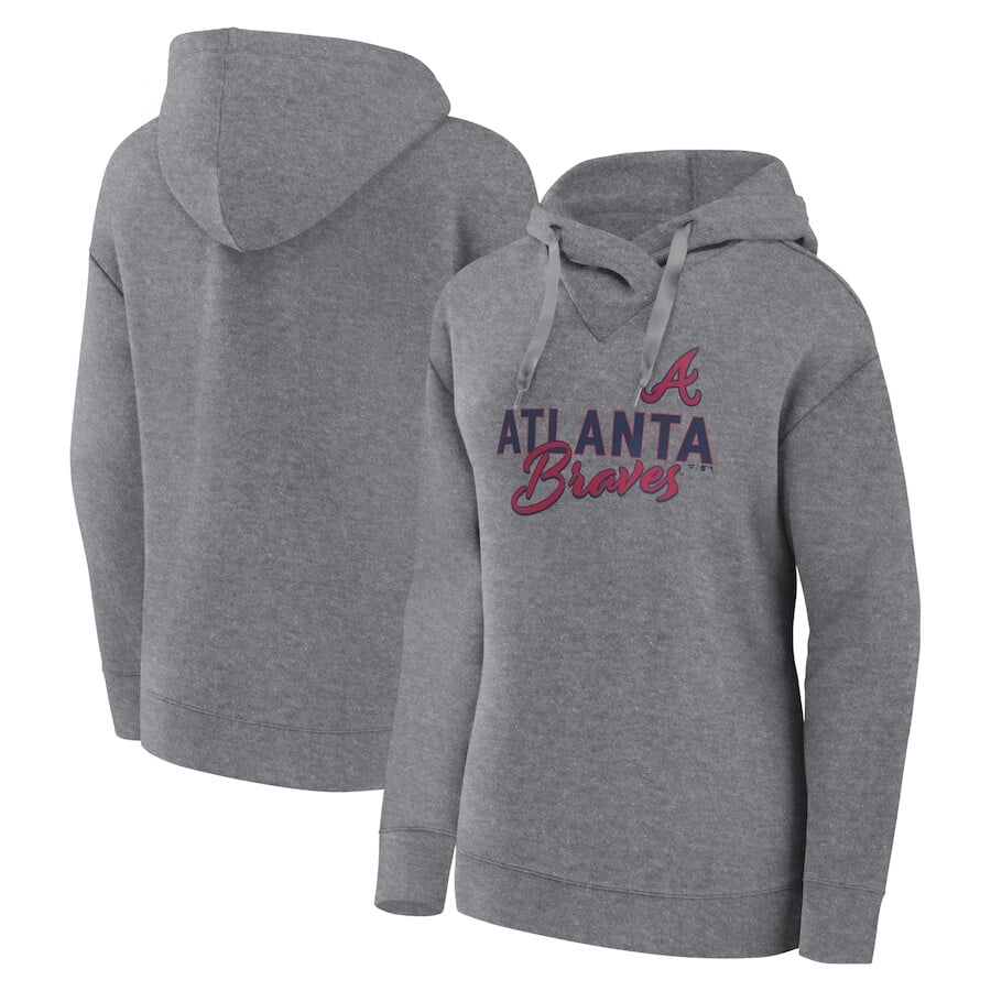 

Пуловер с капюшоном Fanatics Branded Atlanta Braves, серый