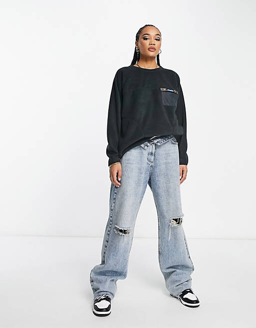 

Черный флисовый флис с круглым вырезом Kavu Kelowna