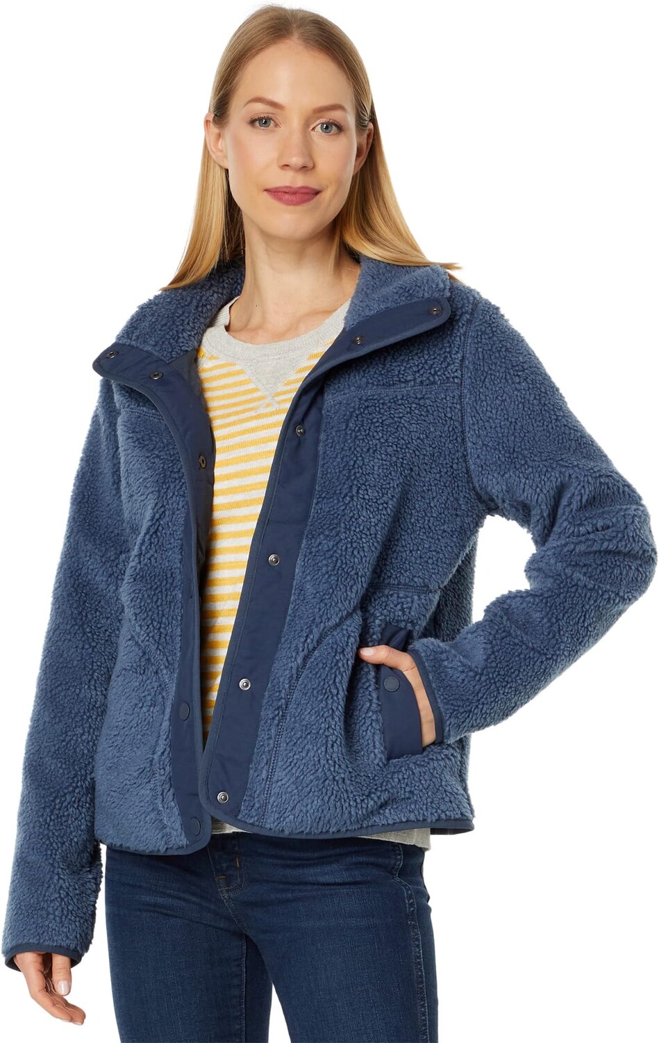 

Куртка Bean's Sherpa Fleece Jacket L.L.Bean, цвет Vintage Indigo