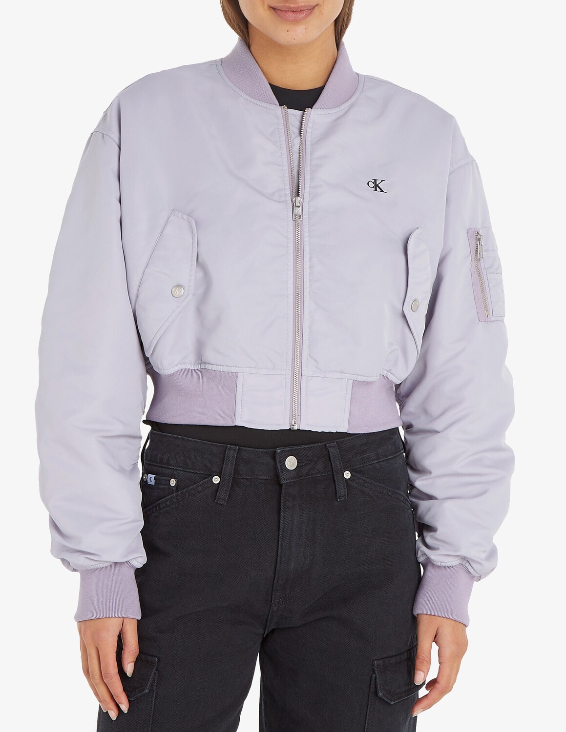 

Куртка бомбер Calvin Klein Jeans, сиреневый