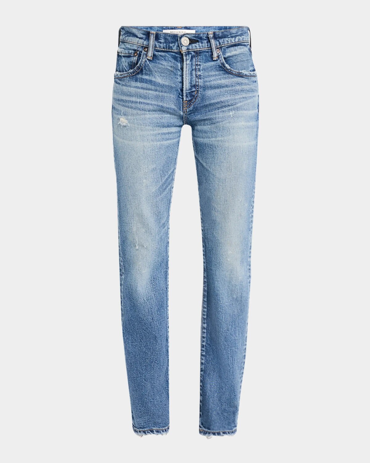 

Узкие прямые джинсы Linden Moussy Vintage, цвет Ltblu
