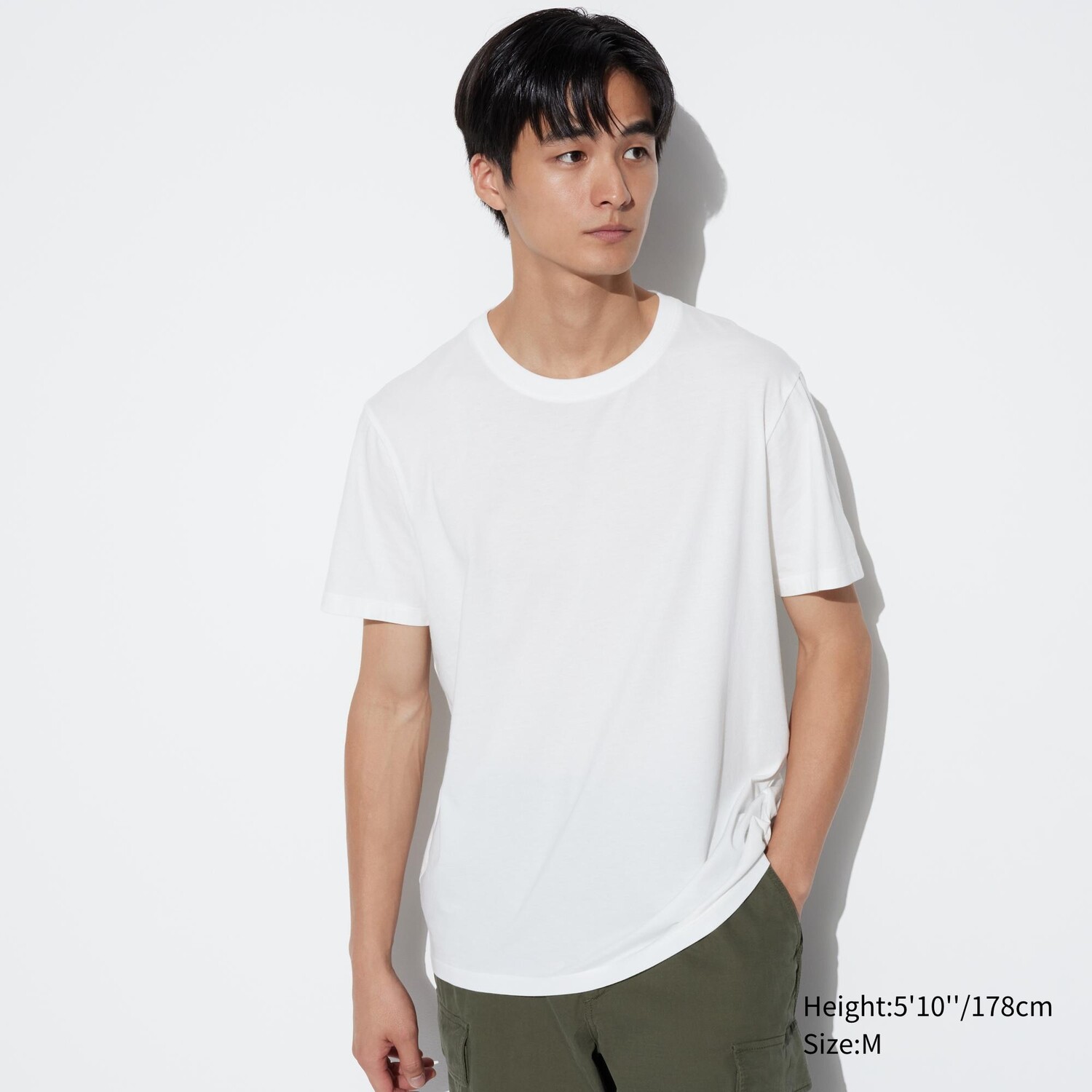 

Футболка Uniqlo Supima 100% с круглым вырезом, белый