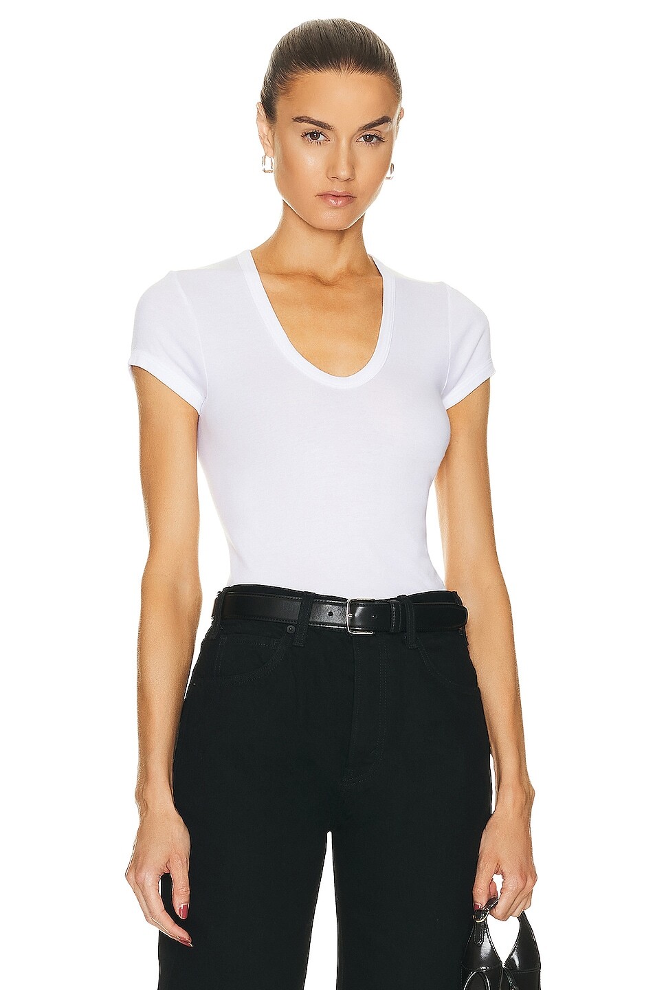 

Футболка Enza Costa Supima Cotton Cap Sleeve U, белый