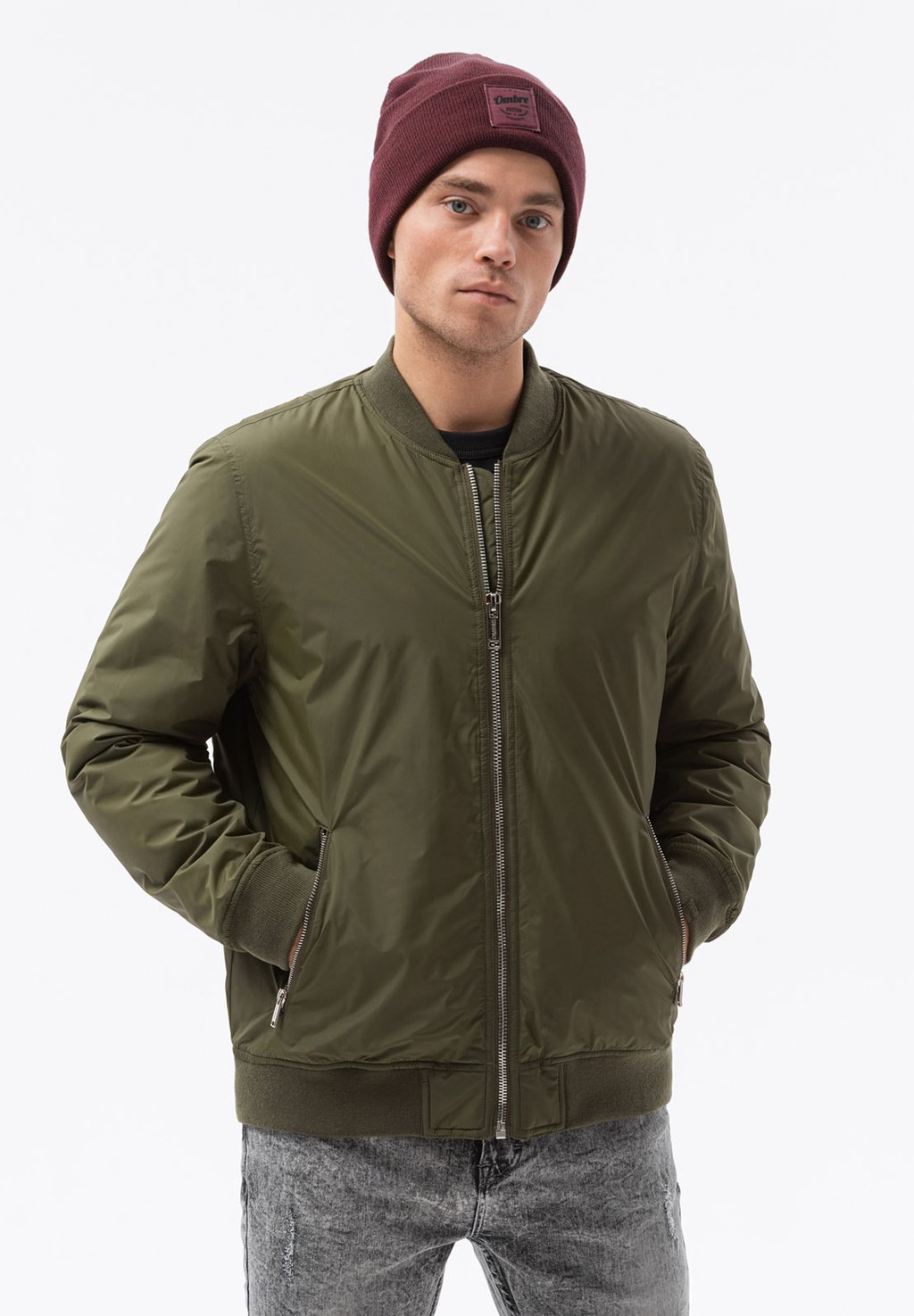 Куртка-бомбер Ombre, зеленый