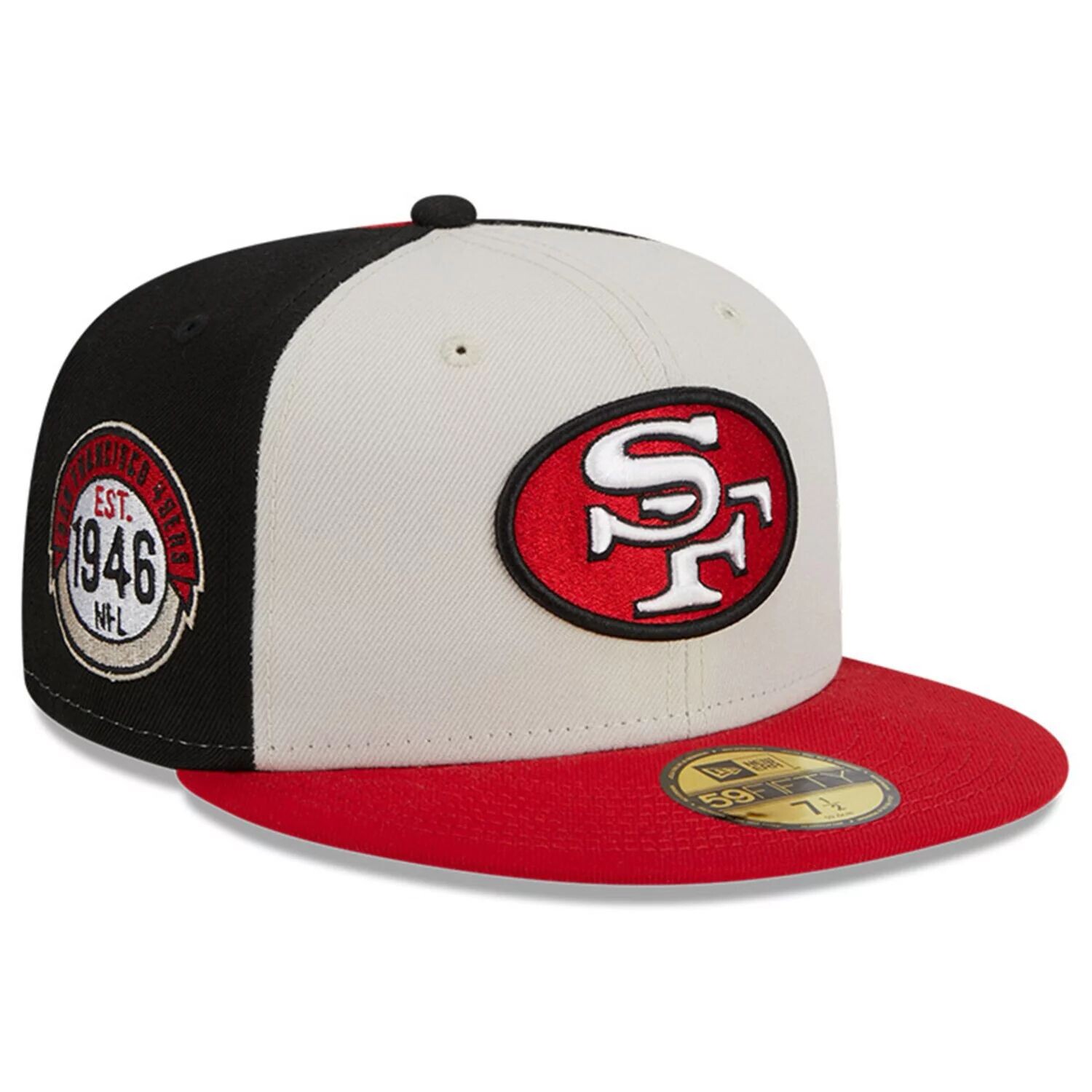 

Мужская кепка New Era кремового/алого цвета San Francisco 49ers 2023 Sideline Historic 59FIFTY