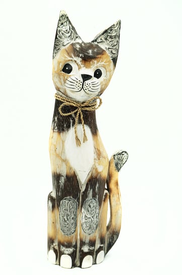 цена Деревянная фигурка котенка, 40 см, украшение Jakarta