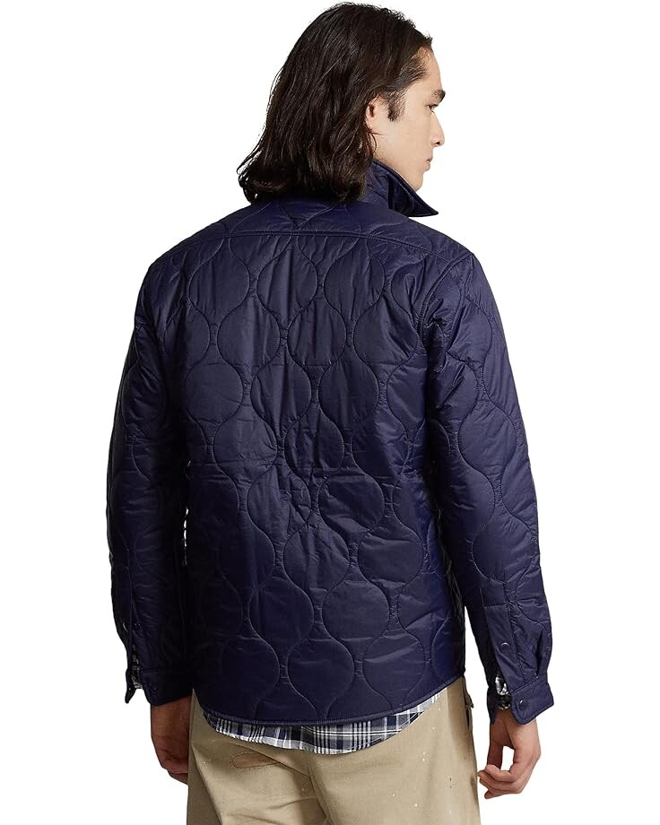 

Куртка Polo Ralph Lauren Quilted Shirt Jacket, цвет Newport Navy