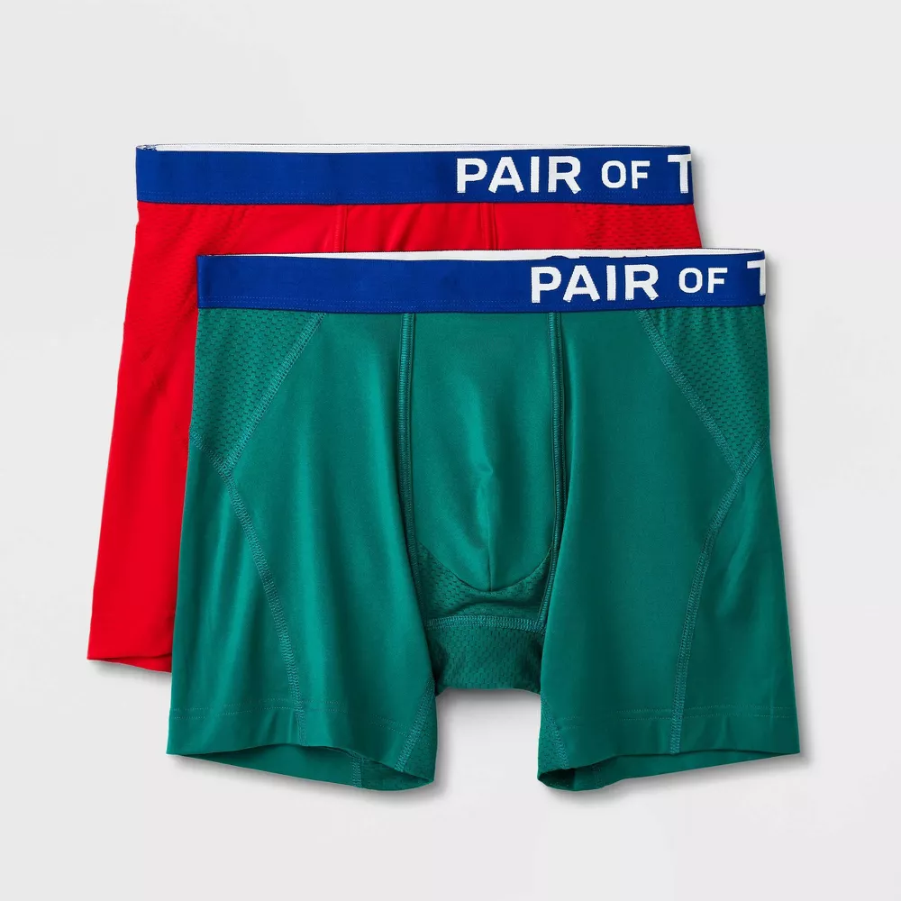 

Пара мужских трусов-боксеров Thieves SuperCool, 2 шт. Pair of Thieves, цвет Green/Red