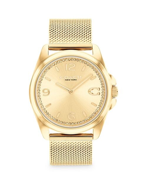

Часы Грейсон, 36 мм COACH, цвет Gold