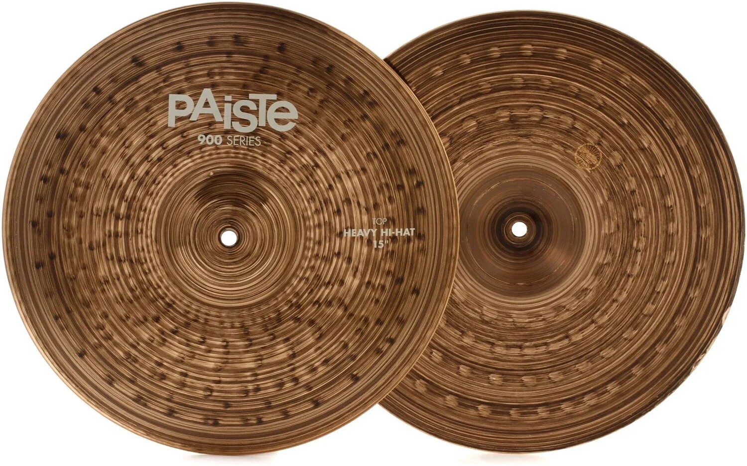 

15-дюймовые тяжелые тарелки хай-хэт Paiste серии 900