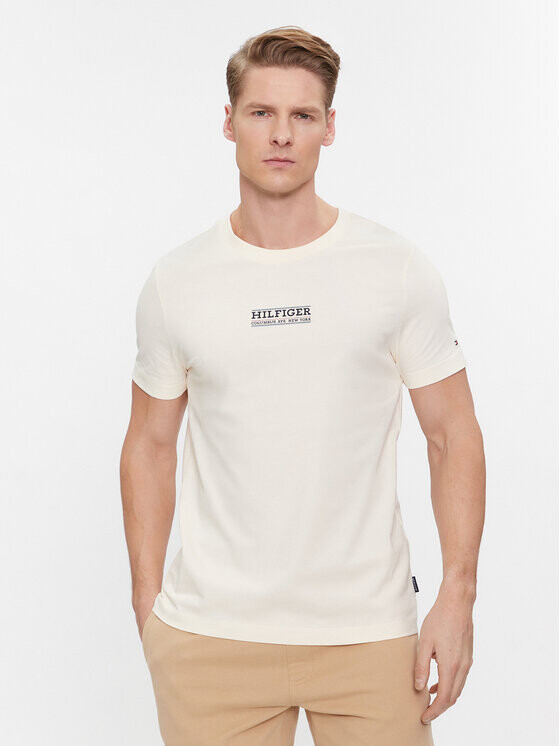 

Футболка узкого кроя Tommy Hilfiger, экрю