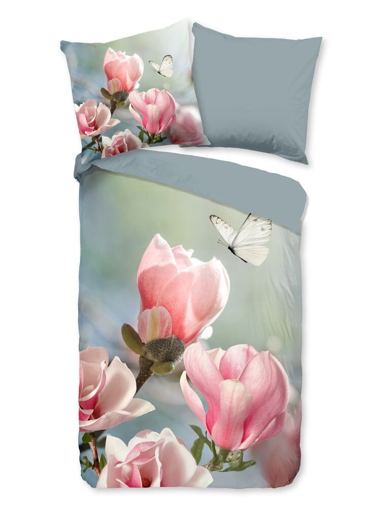 

Постельное белье Good Morning цветы - 135х200 см - 100% хлопок Muller Textil, мультиколор