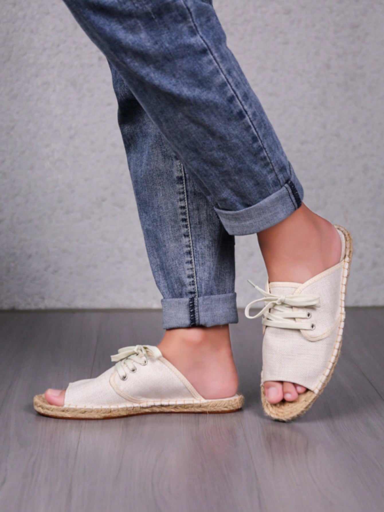 Летние оригинальные дизайнерские сандалии в рыбацком стиле с дышащей льняной подошвой, белый