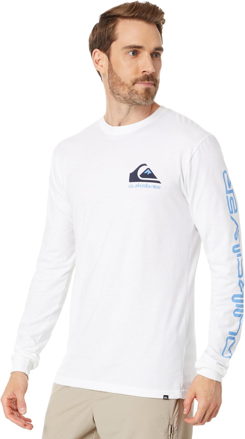 

Футболка с длинными рукавами и логотипом Omni Quiksilver, белый