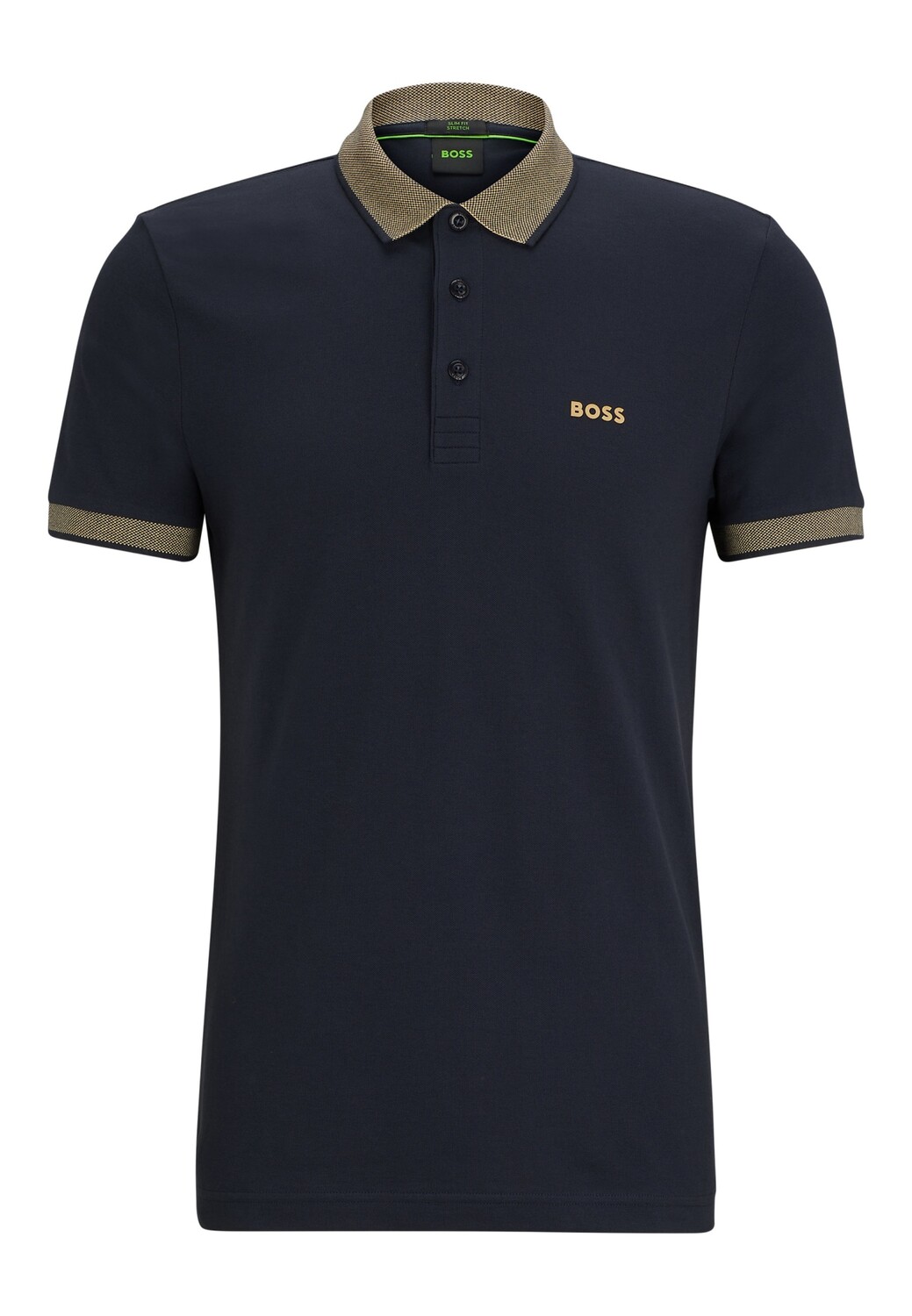 

Рубашка поло BOSS PAULE_IN Slim Fit, темно-синий