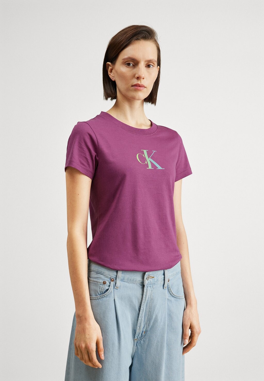 

Футболка с принтом GRADIENT TEE Calvin Klein Jeans, амарант
