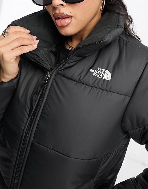 

Черная дутая куртка The North Face Saikuru