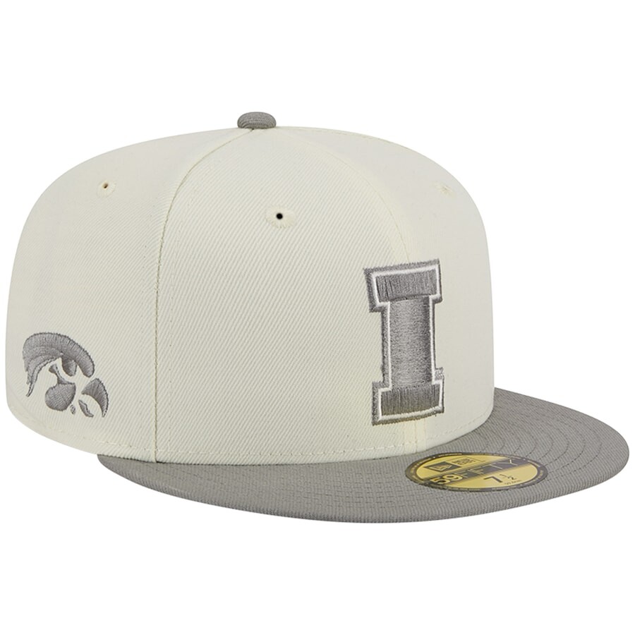 

Бейсболка New Era Iowa Hawkeyes, серый
