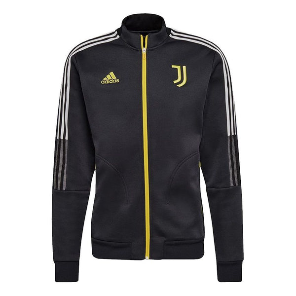 Куртка adidas Juve Anthem Jkt Juventus Soccer/Football logo Sports Stand Collar Jacket Black, черный куртка adidas juve windbreakr juventus soccer football training sports hooded logo black черный