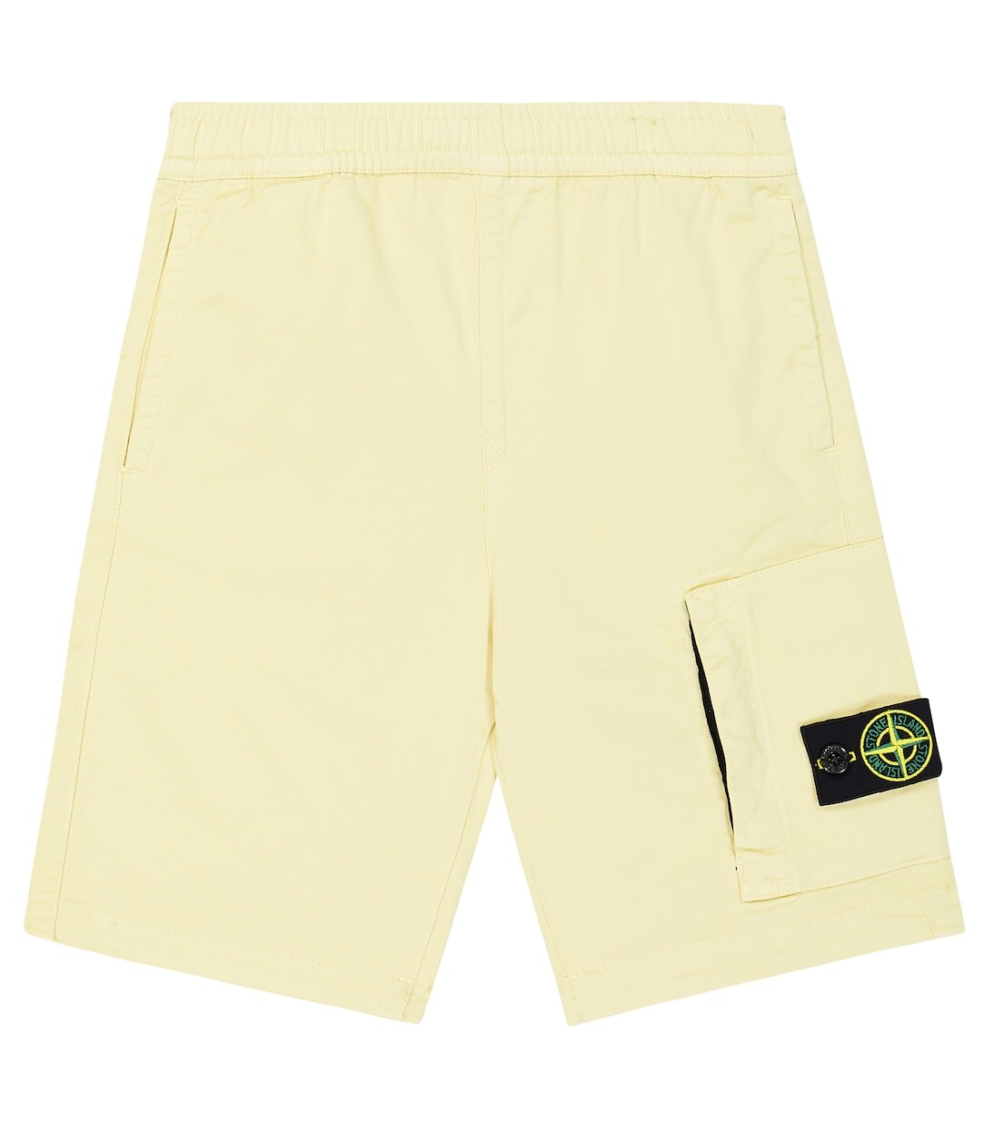 

Хлопковые шорты Stone Island Junior, бежевый