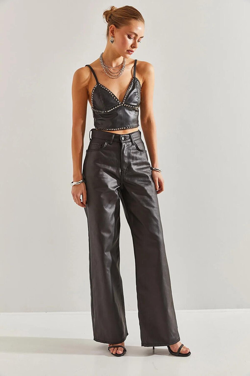 Женские брюки палаццо с покрытием SHADE цена и фото