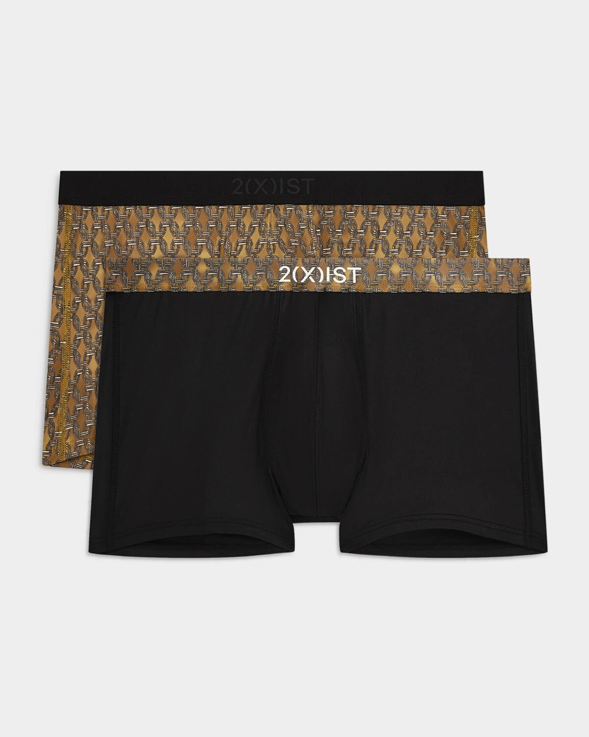 

Мужские эластичные трусы Sliq 2Xist, цвет Golden Links/Black B