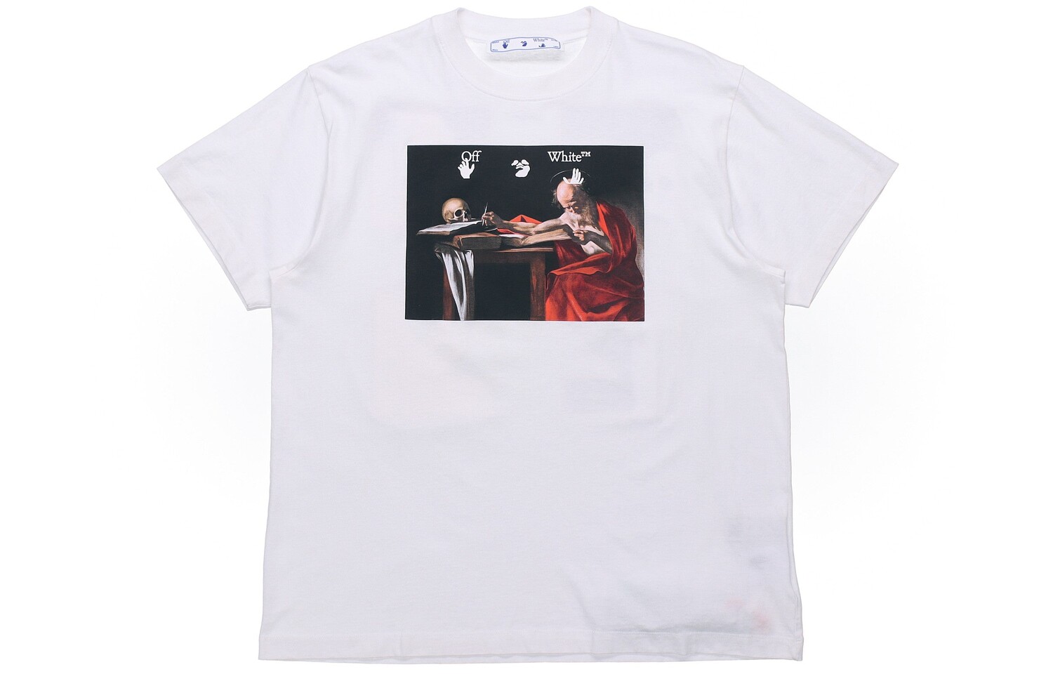 

Off-White Oversized-футболка с надписью Caravaggio Saint Jerome White