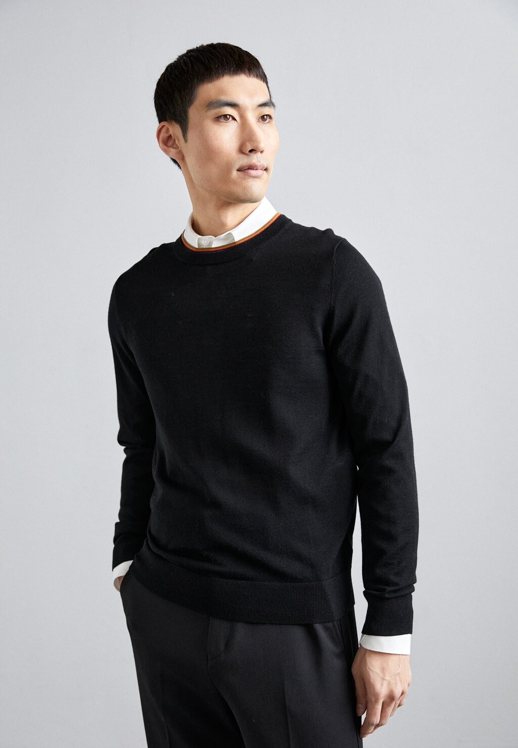

Вязаный свитер CREW NECK Paul Smith, цвет black