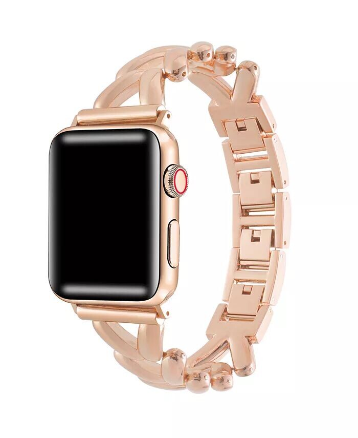 

Женский ремешок из сплава Caroline для Apple Watch, размер: 42 мм, 44 мм, 45 мм, 49 мм Posh Tech, золото