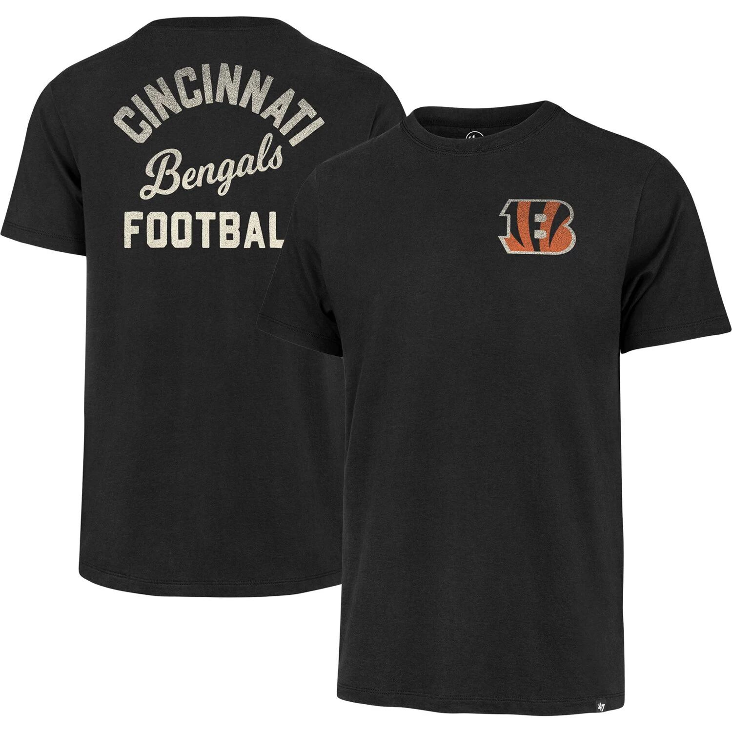 Мужская черная футболка Cincinnati Bengals Turn Back Franklin '47