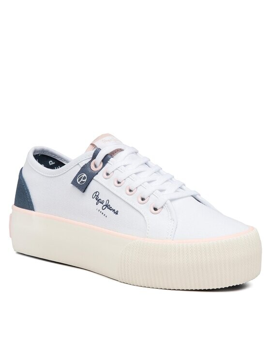 

Кроссовки из ткани Pepe Jeans, белый