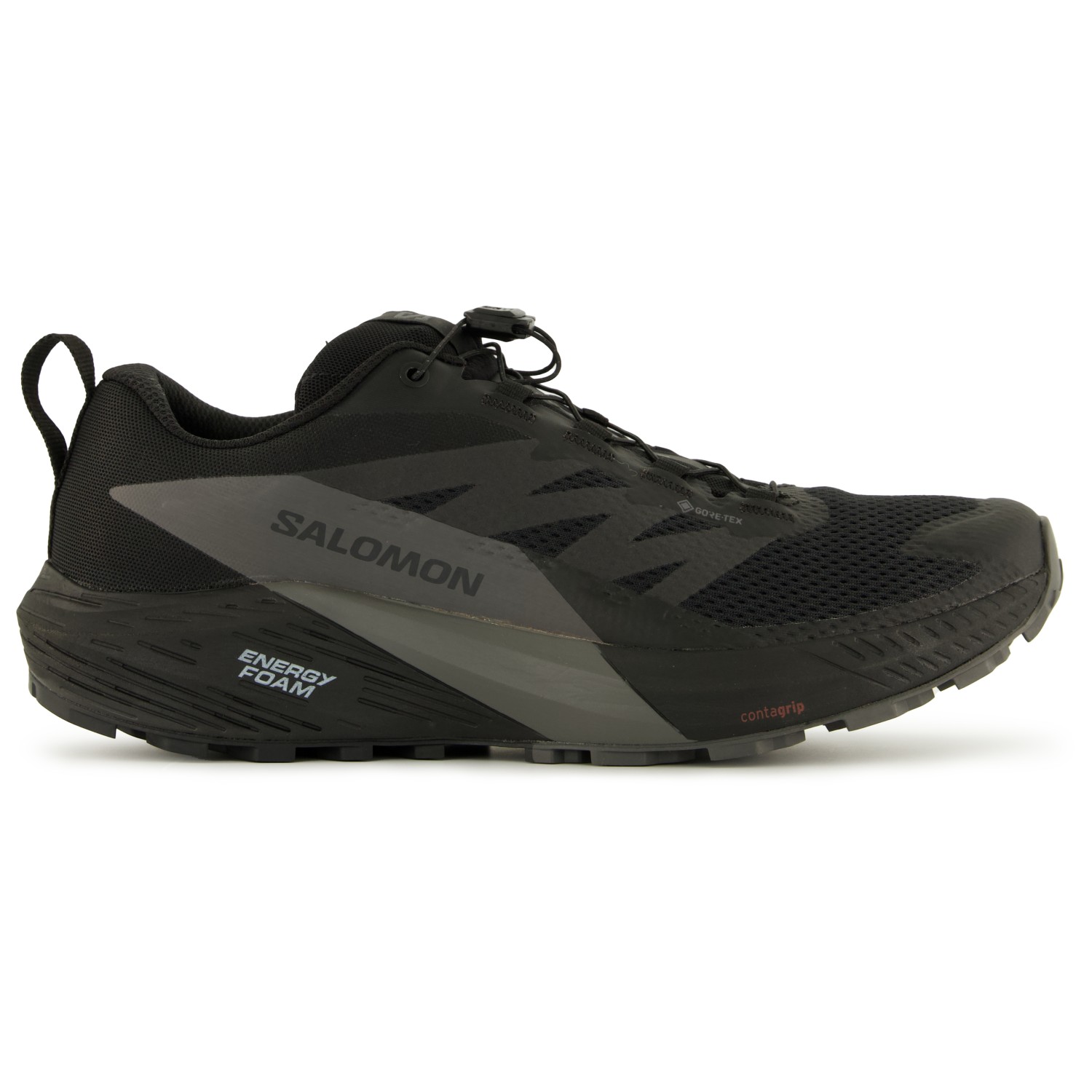 Кроссовки для бега по пересеченной местности Salomon Sense Ride 5 GTX, цвет Black/Magnet/Black