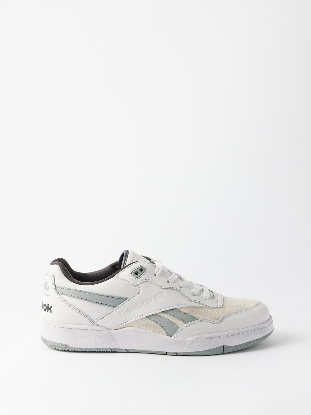

Кроссовки bb4000 из потертой замши и кожи Reebok, серый