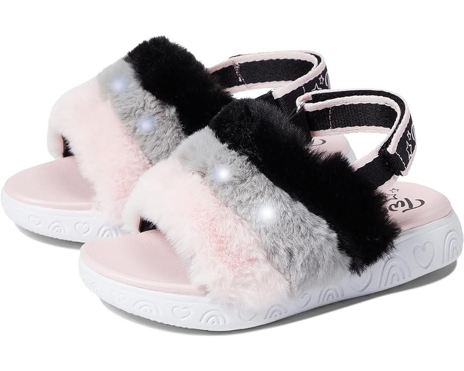 

Сандалии Skechers Twinkle Toes - Rainbow Shines 314883L, цвет Black/White/Pink