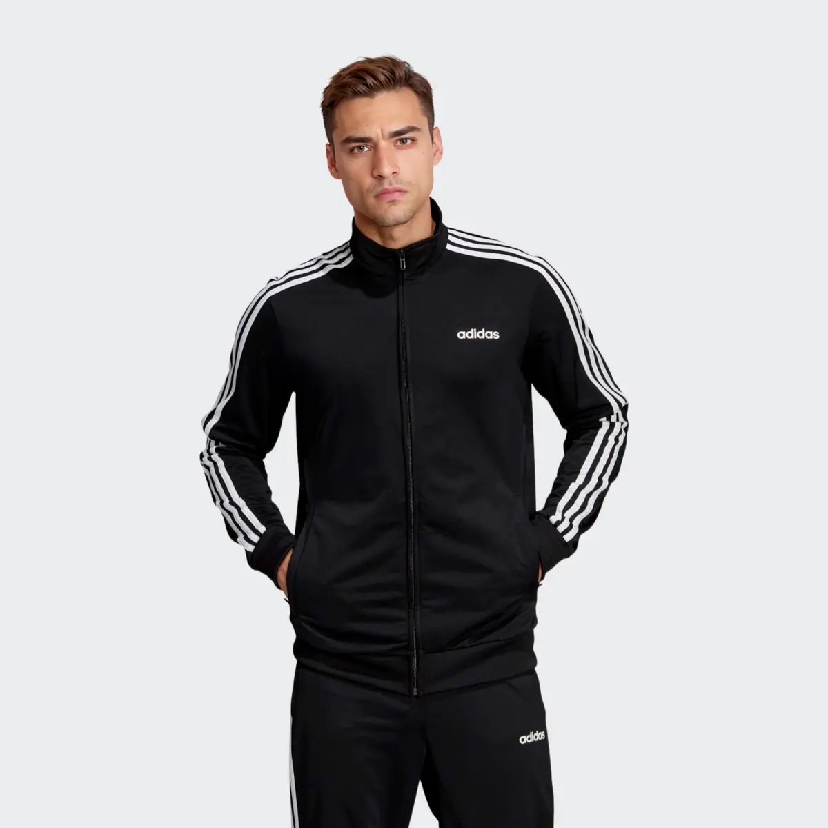 

Куртка спортивная мужская Adidas Knitting, черный