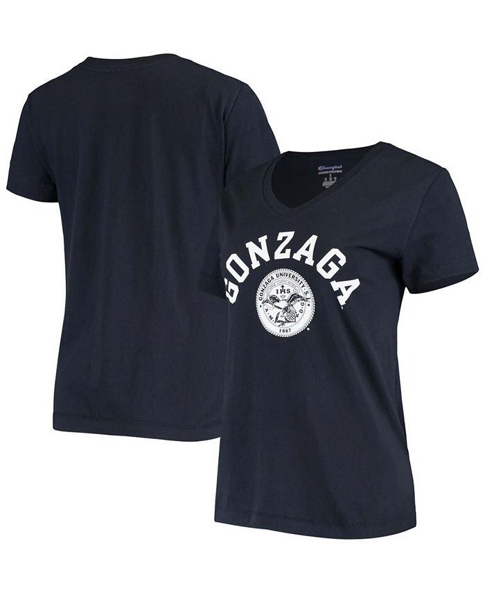 

Женская темно-синяя футболка с v-образным вырезом Gonzaga Bulldogs University College Seal Champion, синий